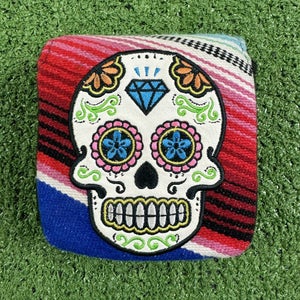 Mexican Dia De Los Muertos Sugar Skull Mallet Golf Putter Headcober