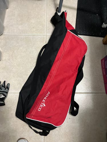 Red baseball bag equipment bag