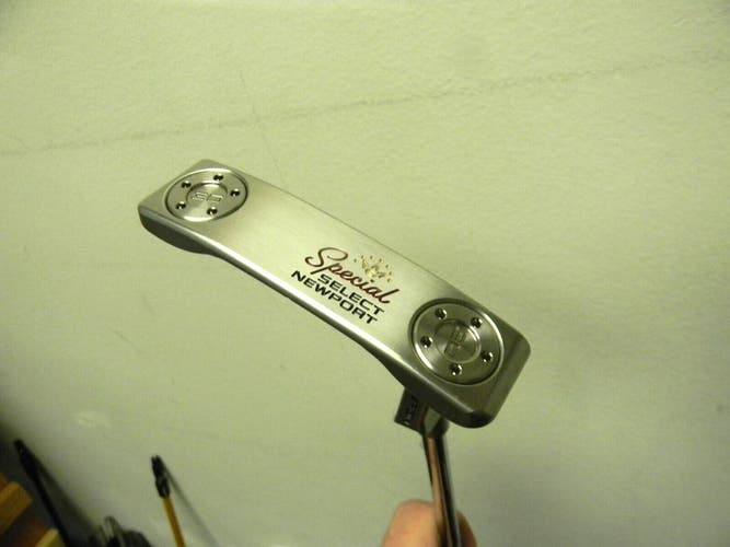 MINT SCOTTY CAMERON SPECIAL SELECT NEWPORT PUTTER 35" W LTD EDITION HEAD COVER