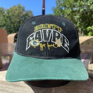 Vintage 1990s Green Bay Packers Brett Favre #4 Drew Pearson Snapback Hat Cap
