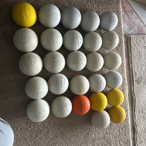 27 lacrosse balls lot .