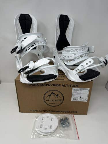 Mens ALTITUDE "RIDER" 4X4 fits BURTON SNOWBOARD BINDINGS (White) S/M