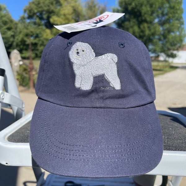 Bichon Frise Dog Embroidered Hat Strapback Cap