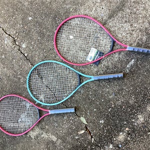 Bundle (3) Unisex Verge Tennis Racquet (New) 2 Pink & 1 Blue