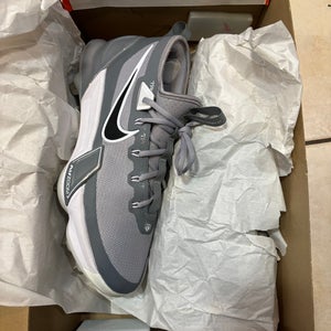 Gray Men's Size M 10.5 (W 11.5) Nike Metal (New) Alpha Huarache Elite 4