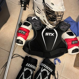 Lacrosse equipment, full set up! Meets all NOCSAE standards. Lax