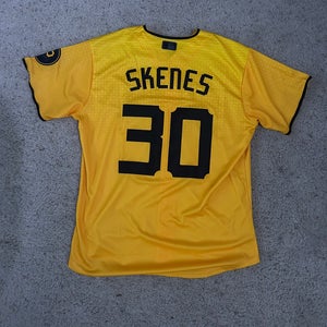 Pittsburgh Pirates Paul Skenes #30 Yellow City Connect Jersey | Size Mens XL