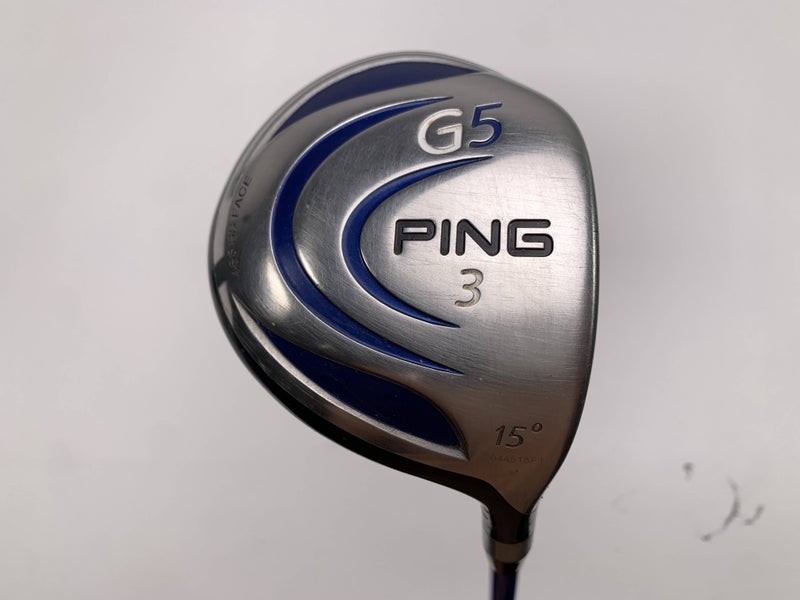 Ping G5 3 Fairway Wood 15* Grafalloy ProLaunch Blue Stiff RH Midsize Grip