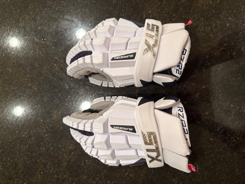 STX Extra Large (New) Surgeon RZR2 Lacrosse Gloves