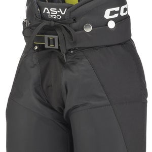 NEW CCM Tacks AS-V Pro Hockey Pants, Black, Yth. Large