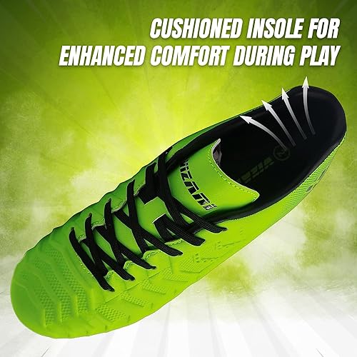 Vizari Laguna Firm Ground Kids Soccer Cleats | Size-Youth-8 | VZSE93440Y-8