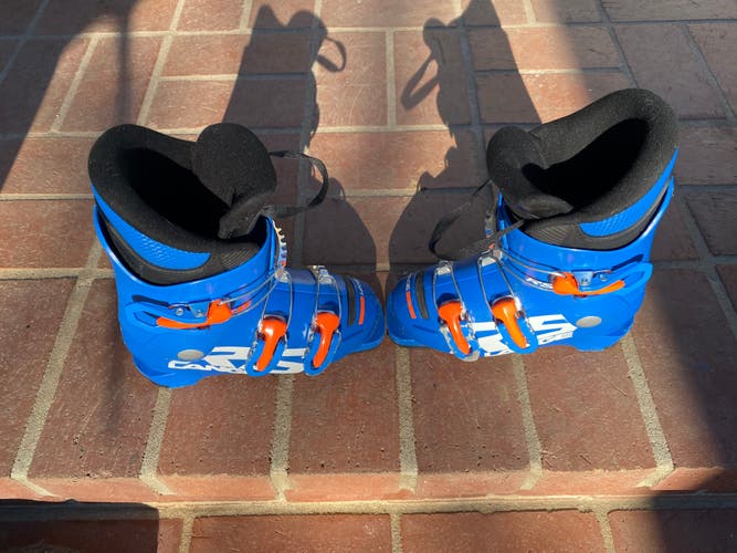 Mondo 18 & mondo 18.5 (225-234mm) Kid's Lange Racing RSJ 50 Ski Boots (Used)