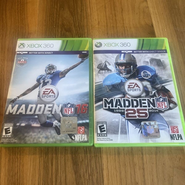 Madden NFL 16 & 25 For Microsoft Xbox 360