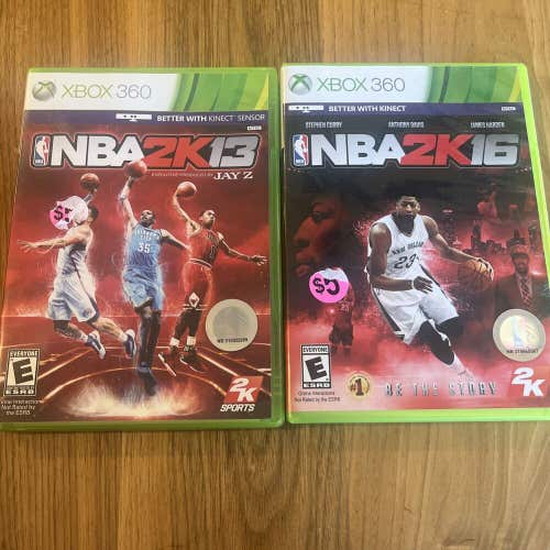 NBA 2K13 & 2k16 Microsoft Xbox 360