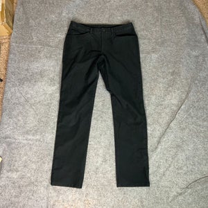 Lululemon Mens Pants 32x31 Black ABC Classic Chino Office Work Formal Everyday