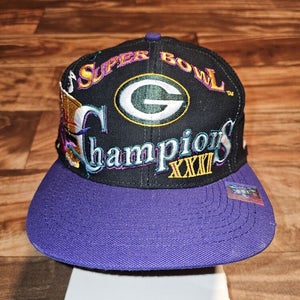 Vintage Green Bay Packers Logo Athletic Super Bowl XXXI NFL Sports Hat Snapback