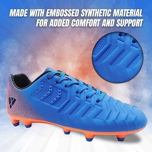 Crampons Foot Enfant Vizari Laguna – Ferme – Taille Youth-2 – Bleu – Neufs