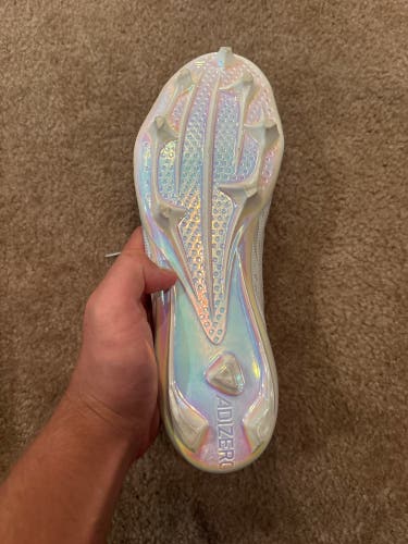 White Men's Size M 11.5 (W 12.5) Adidas (Used) Cleats