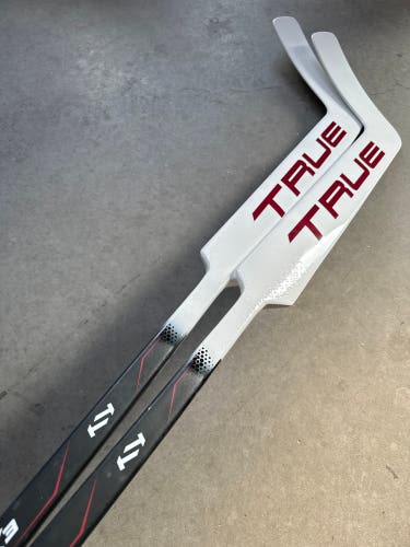 2 PACK NHL 26” Senior True Regular Paddle Pro Stock (New) Catalyst 9X3 Goalie Stick Burgundy/White