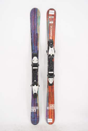 Nordica Ace J Twin Tip Junior Skis with Bindings - 128 cm Used