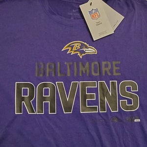 NIKE BALTIMORE RAVENS DriFit S/S Tee T-SHIRT Large Training TEAM-ISSUED NEW L
