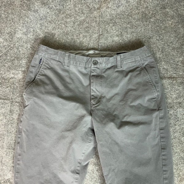 Bonobos Mens Pants 32x30 Gray Slim Straight Chino Classic Preppy Office Business