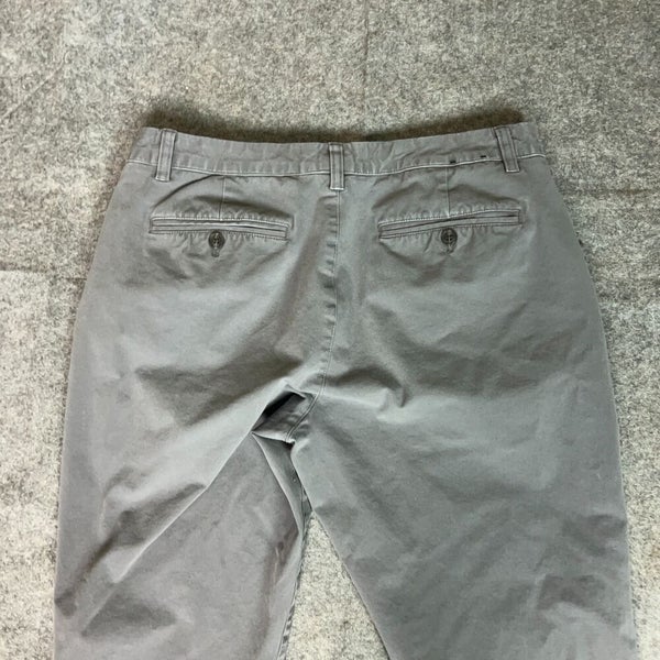Bonobos Mens Pants 32x30 Gray Slim Straight Chino Classic Preppy Office Business