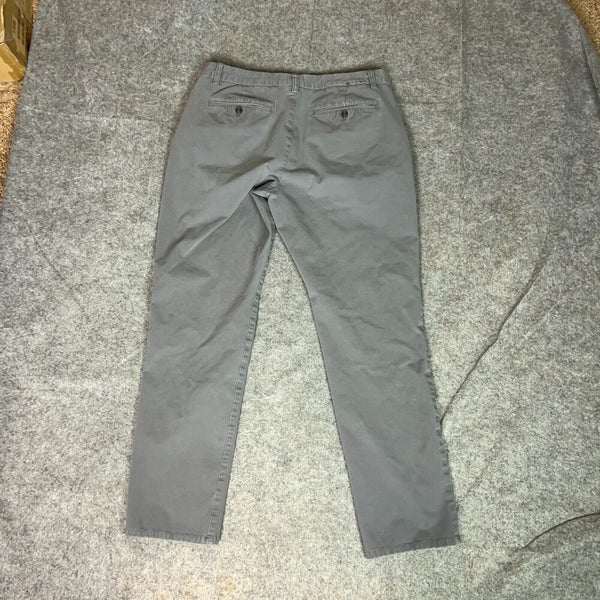 Bonobos Mens Pants 32x30 Gray Slim Straight Chino Classic Preppy Office Business