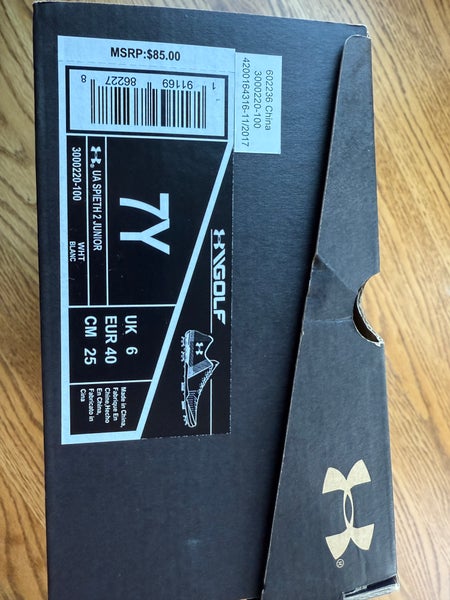 Golf Shoes Youth Under Armour Size 7