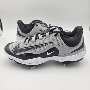 Nike Alpha Huarache Elite 4 Low 'Wolf Grey Dark Smoke Grey' Baseball Cleats Mens Size 8.5