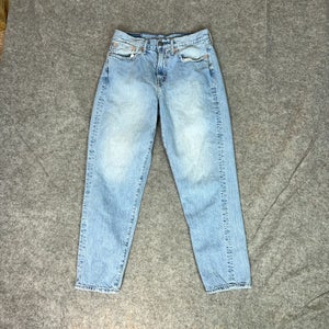 American Eagle Mens Jeans 28x26 Blue Straight 90s Denim Baggy Light Y2K Hip Hop