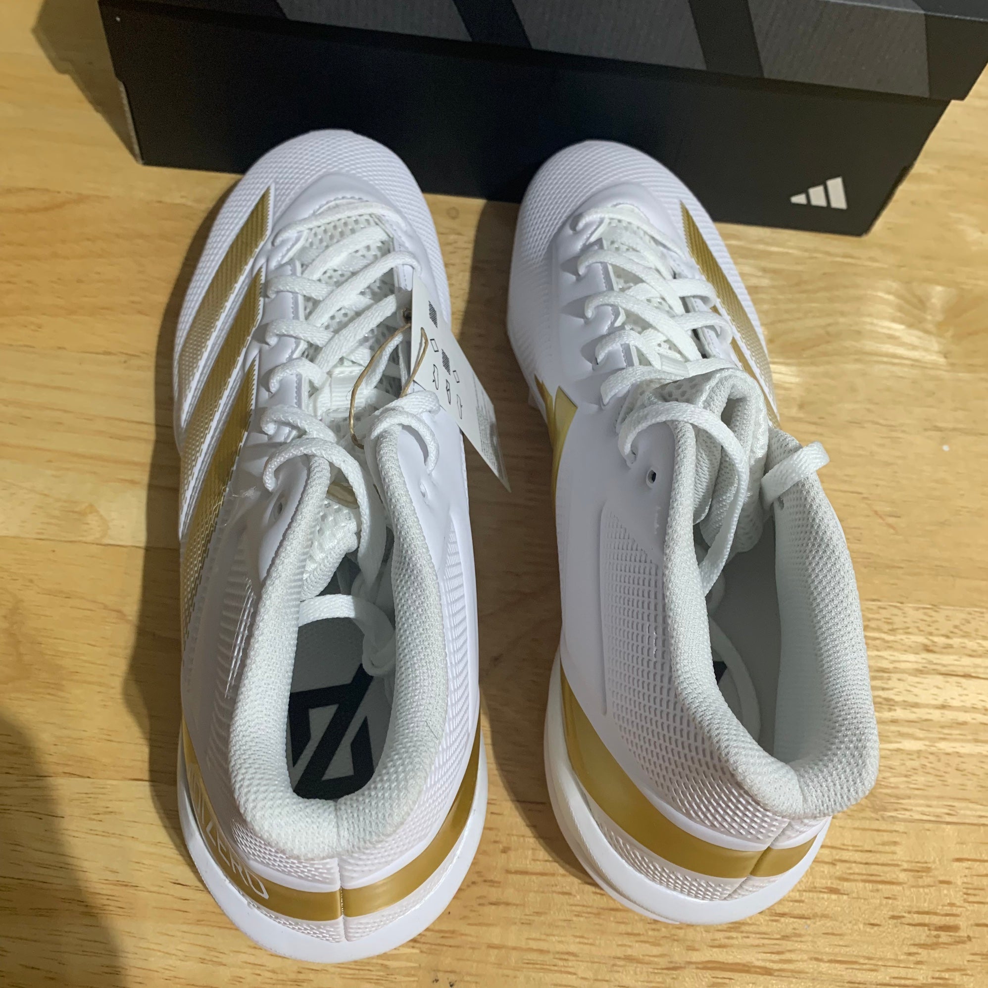 Adidas Adizero Impact.2 Molded IF5106 Boot Men White Gold  display picture 2