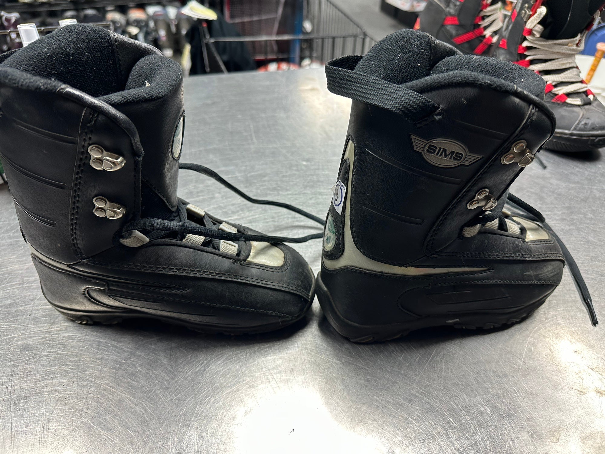 Sims men’s size12 Black Snowboard Boots with Brown Soles Sims snowboard boots | SidelineSwap | Buy and Sell on  main image 2