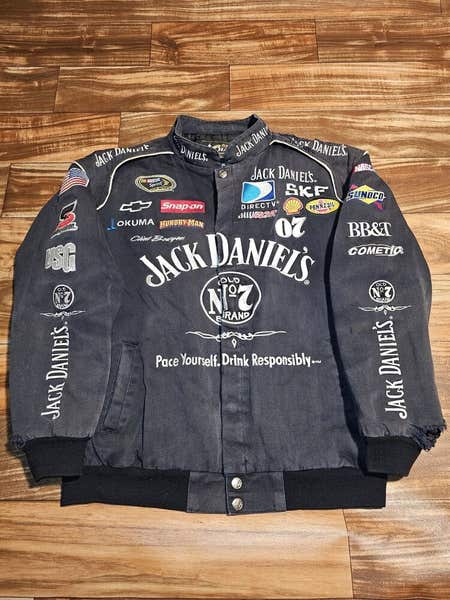 Vintage Jack Daniel's Old No. 7 Whiskey Nascar Distessed Vtg