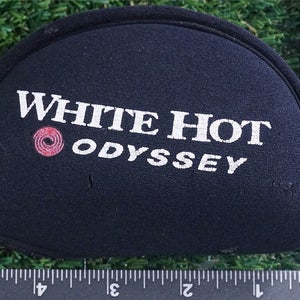 VINTAGE NEOPRENE, ODYSSEY WHITE HOT RH MALLET PUTTER HEADCOVER BLACK, WHITE