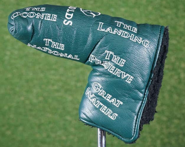 AM&E REYNOLDS BLADE PUTTER HEAD COVER THE OCONEE LANDING PRESERVE GREAT WATERS