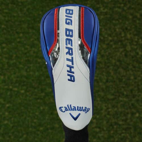 CALLAWAY BIG BERTHA HYBRID HEADCOVER CHANGEABLE NUMBERS 2H,3H,4H,5H,6H,7H,8H