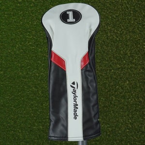 TAYLORMADE PREMIUM DRIVER HEADCOVER WHITE / BLACK ~ L@@K!!