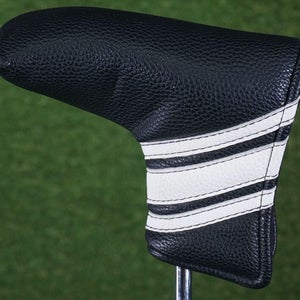 UNBRANDED BLACK AND WHITE BLADE PUTTER HEAD COVER, BLACK / WHITE ~ L@@K!