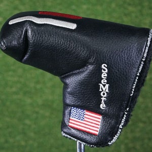 SEE MORE BLADE PUTTER HEAD COVER, BLACK / WHITE / RED ~ L@@K!