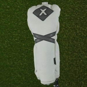 IZZO GOLF X FAIRWAY WOOD HEADCOVER WHITE / GRAY ~ L@@K!!