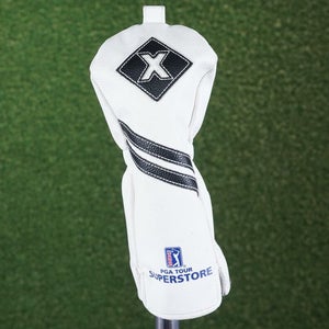 PGA TOUR SUPERSTORE PREMIUM X FAIRWAY WOOD HEADCOVER, GOLF WHITE ~ L@@K!!
