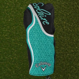 CALLAWAY SOLAIRE FAIRWAY WOOD HEADCOVER BLACK / TEAL ~ L@@K!!