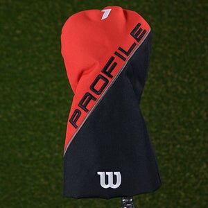 WILSON PROFILE DRIVER HEADCOVER 1 RED / BLACK ~ L@@K!!