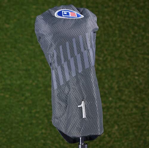 US KIDS GOLF WT-15S DRIVER HEADCOVER 1 USKG GRAY ~ L@@K!!