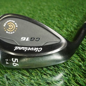 CLEVELAND CG16 56 14 SAND WEDGE STEEL SHAFT WINN XI7 GRIP LEFT HANDED ~ L@@K!!