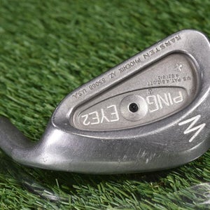 PING EYE 2 + PITCHING WEDGE W BLACK DOT KARSTEN STEEL SHAFT ~ L@@K!!