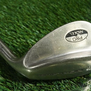 NICKLAUS PRO NICKEL SAND WEDGE 57* S MILLED FACE ORIGINAL SHAFT & GRIP ~ L@@K!!
