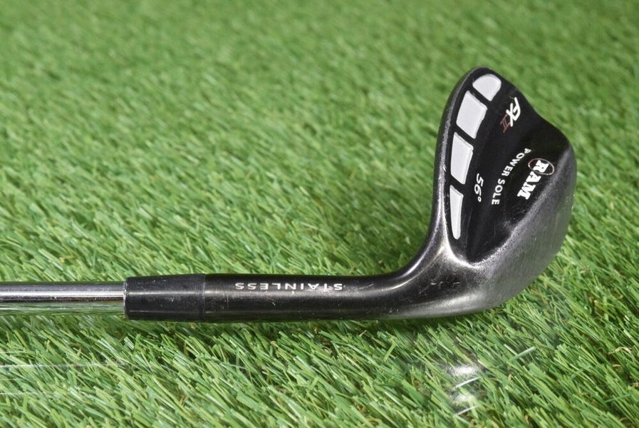 RAM POWER SOLE FXII SAND WEDGE 56* STAINLESS STEEL SHAFT ~ L@@K!!