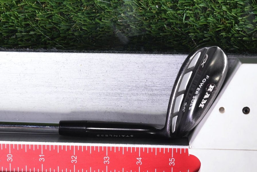 RAM POWER SOLE FXII SAND WEDGE 56* STAINLESS STEEL SHAFT ~ L@@K!!